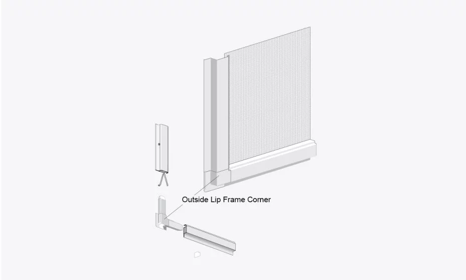 Outside Lip Frame Window Screen